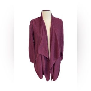 Barefoot Dreams Red Cozychic Lite Island Wrap Sweater With Pockets